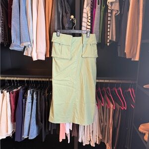 Camila Coelho Light Green Pencil Skirt